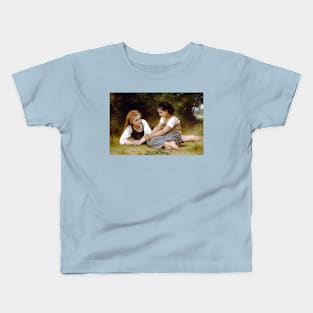 The Nut Gatherers - William Adolphe Bouguereau Kids T-Shirt